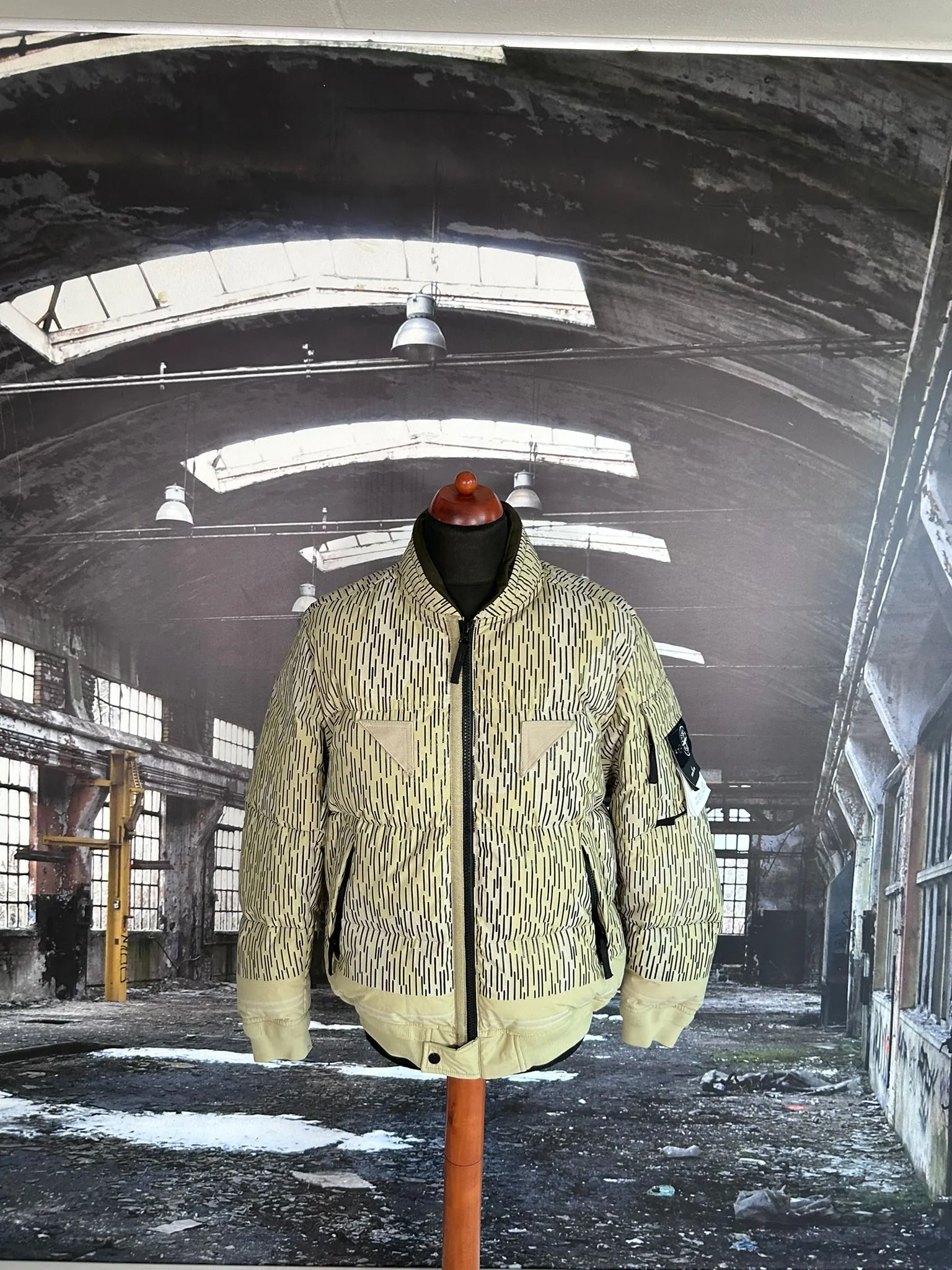 Stone Island Naslan Light Watro Camo Reflective Down Jacket