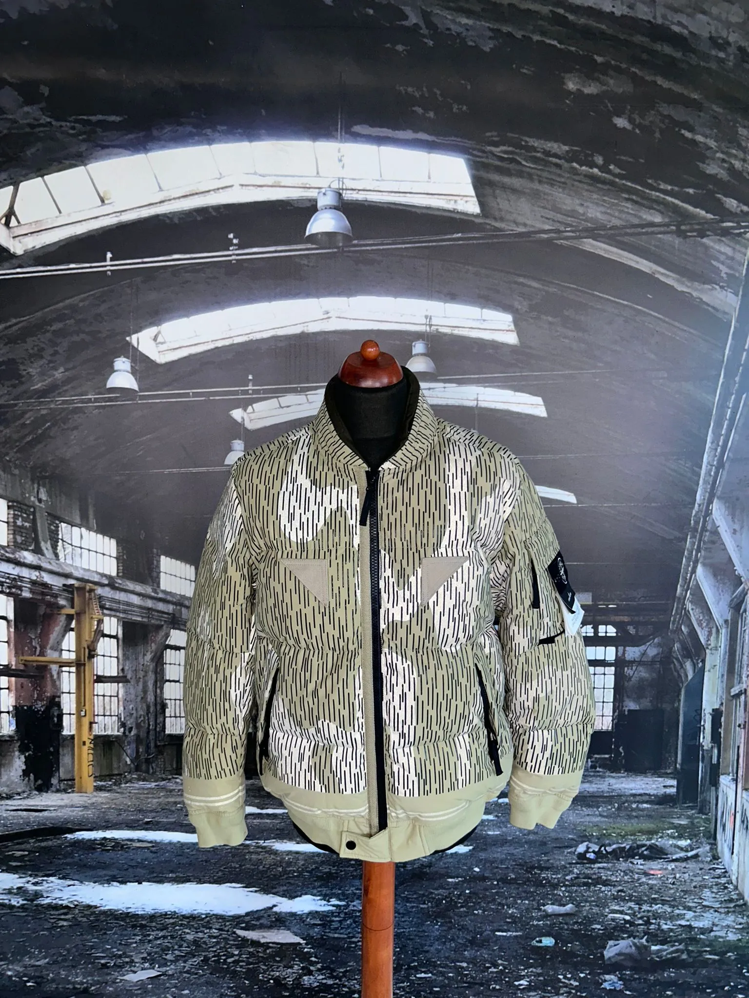 Stone Island Naslan Light Watro Camo Reflective Down Jacket