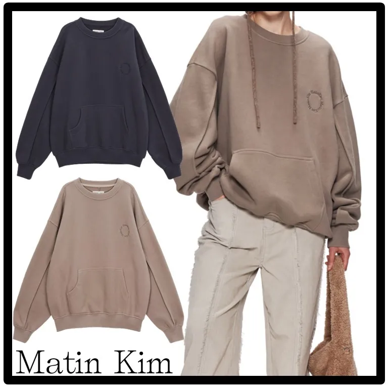 Street Style Logo Hoodies & Sweatshirts | Shop Matin Kim's Unisex Collection