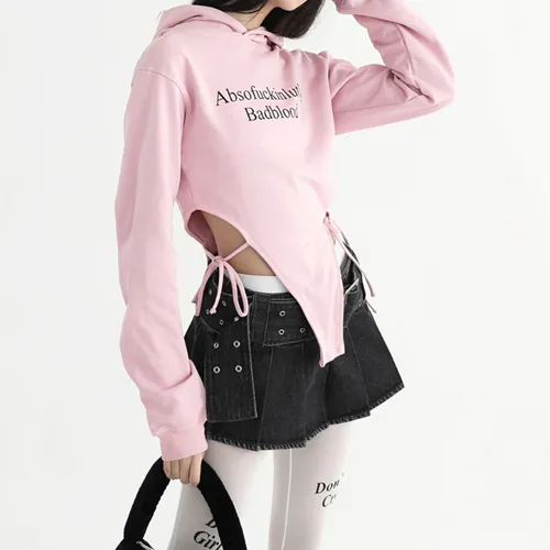 Street Style Long-Sleeved Logo Hoodies & Sweatshirts - BADBLOOD