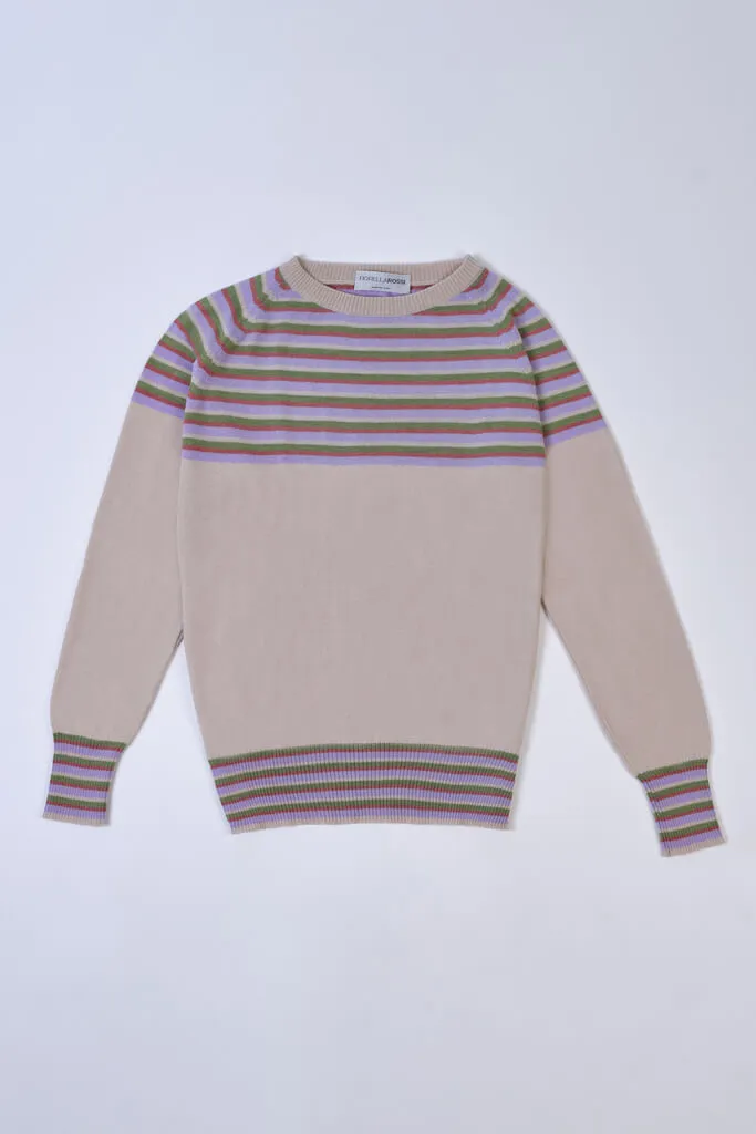 Striped Boat Neck Sweater