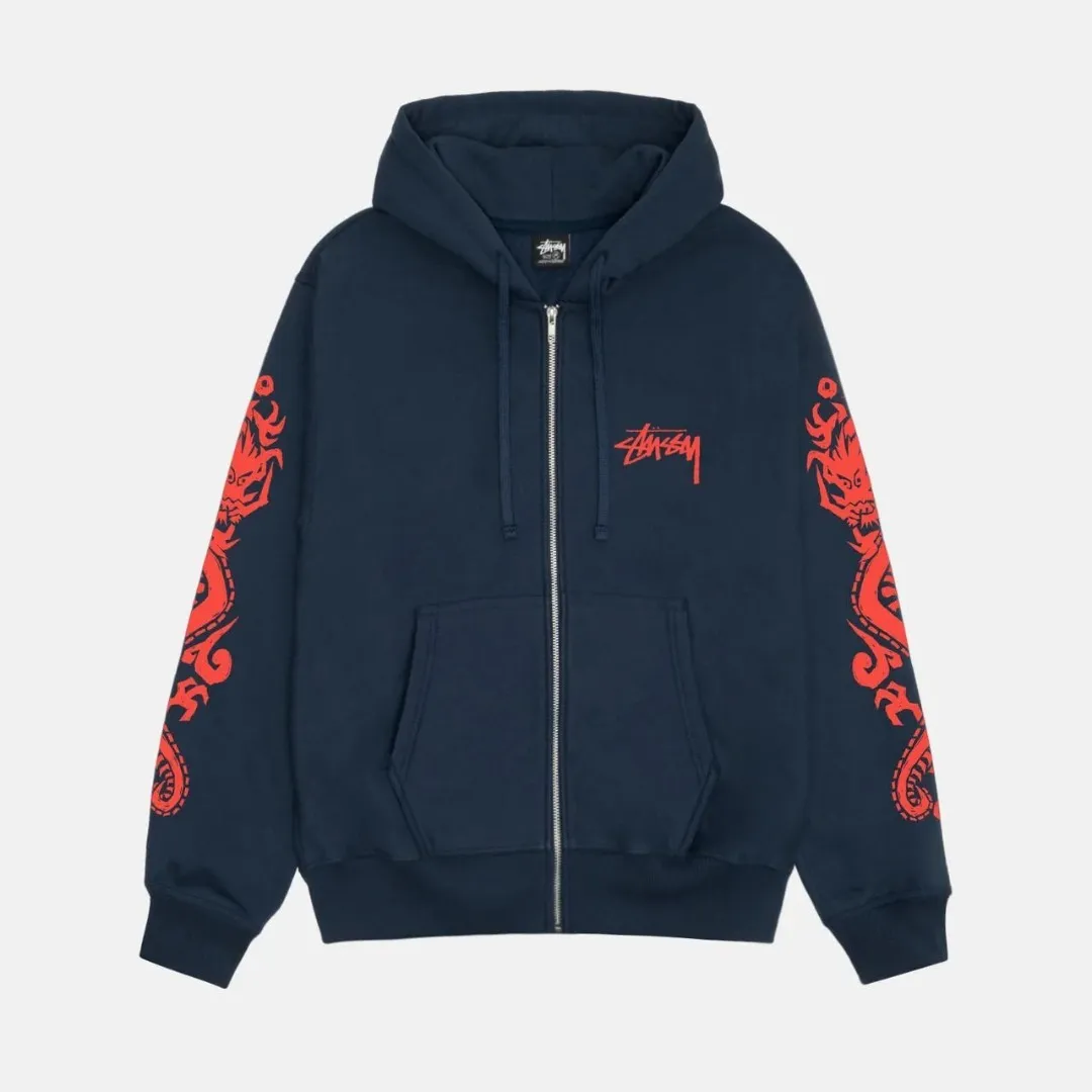 STUSSY | Long Sleeve Hoodies with Logo | Unisex Street Style Skater Hoodies