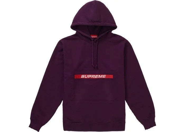 Supreme Street Style Collaboration Logo Skater Style Hoodies for all genders