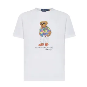 T-Shirt Teddy Patch White Beach Club Bear Man