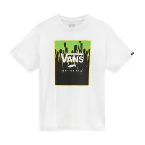 T-Shirt Vans Print Box Boys White Slime