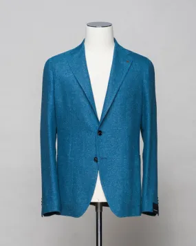 Tagliatore Sauma 20th Anniversary Silk & Wool Jacket Petrol Blue