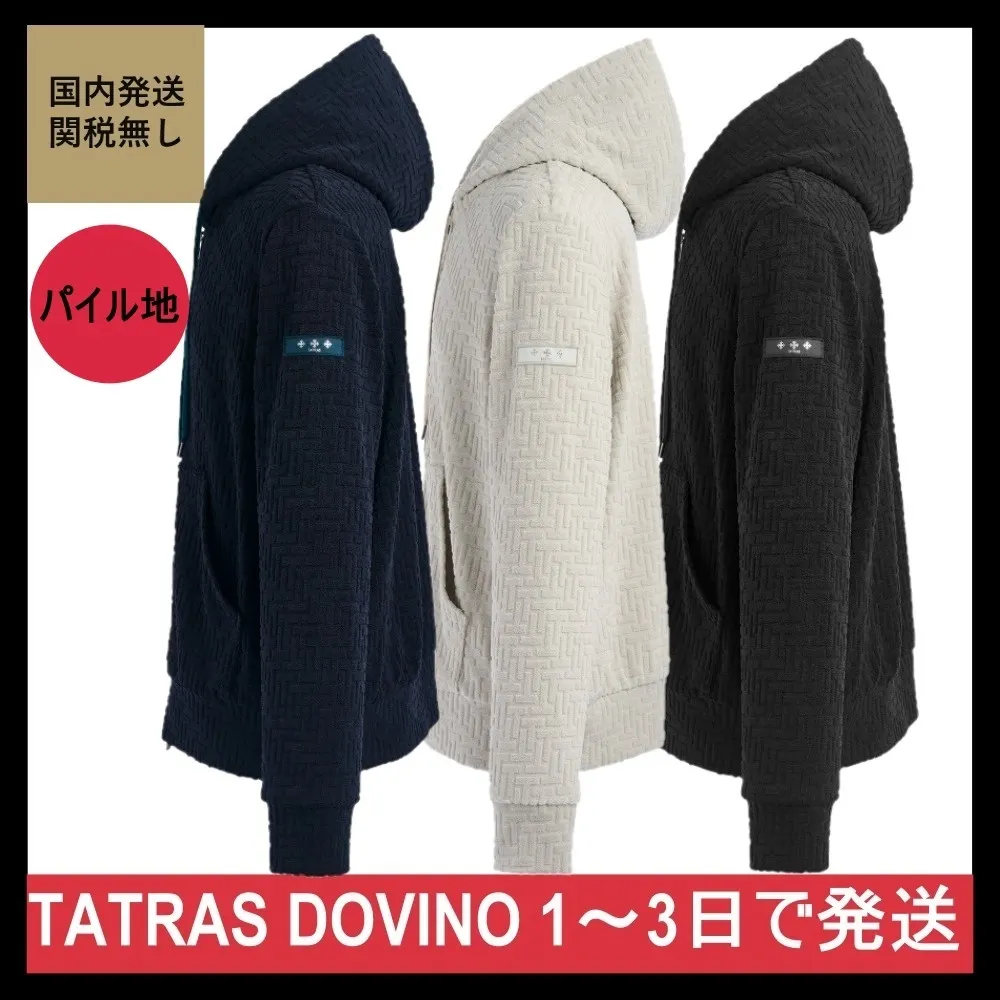 TATRAS | Street Style Long Sleeve Plain Logo Hoodies