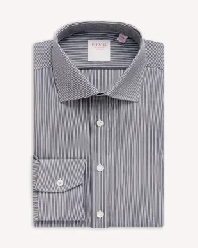 Thomas Pink grey white stripe shirt.