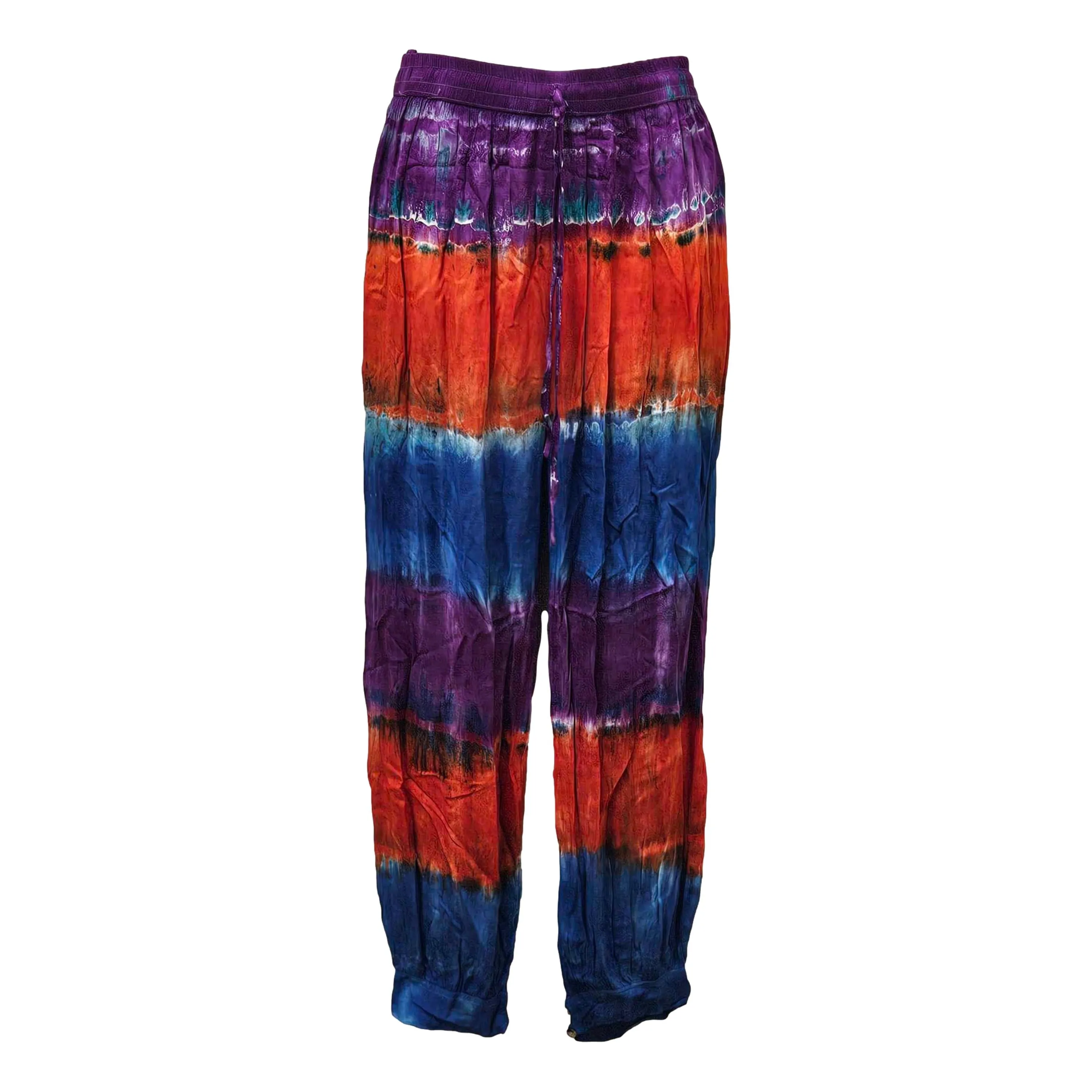 Tie dye trousers.