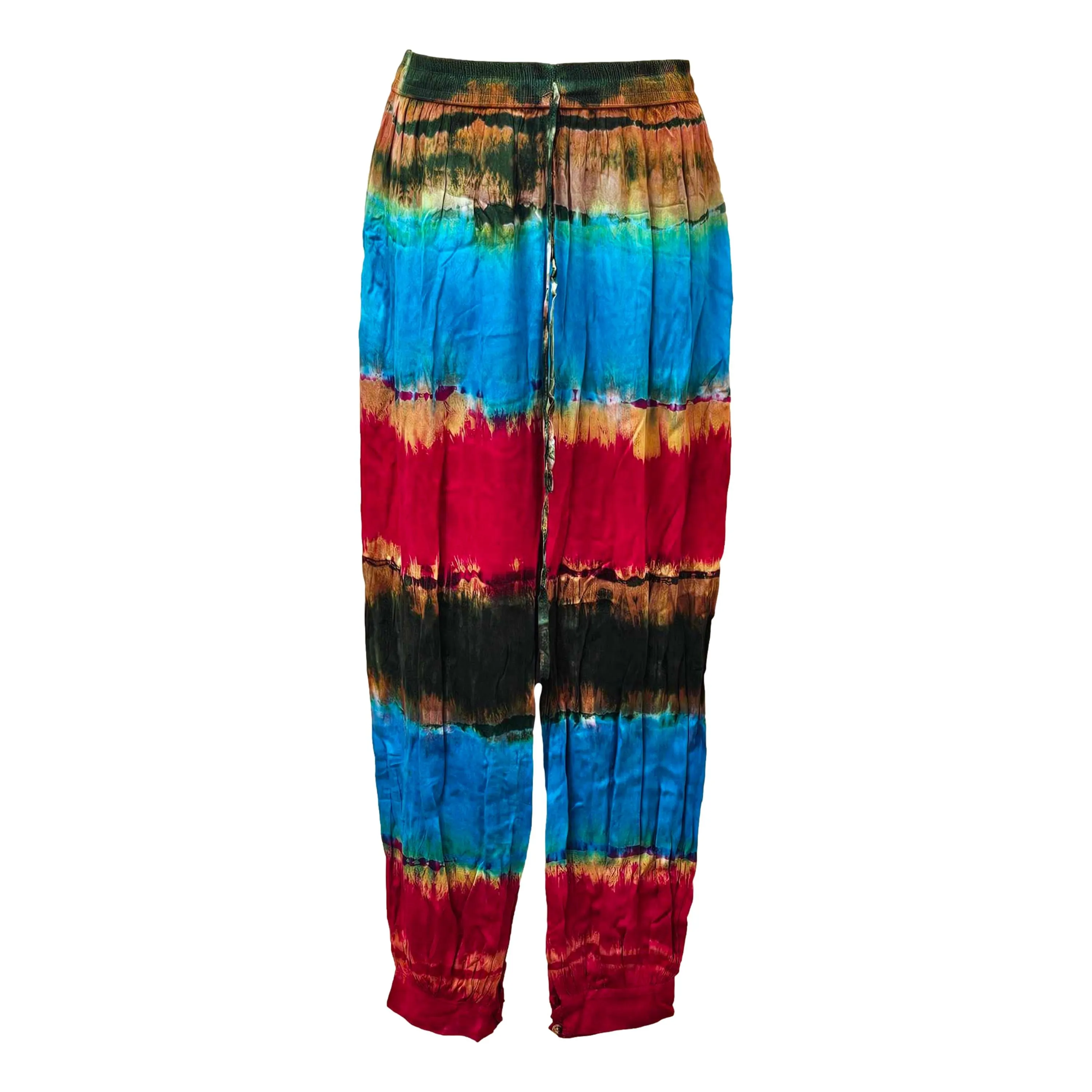 Tie dye trousers.