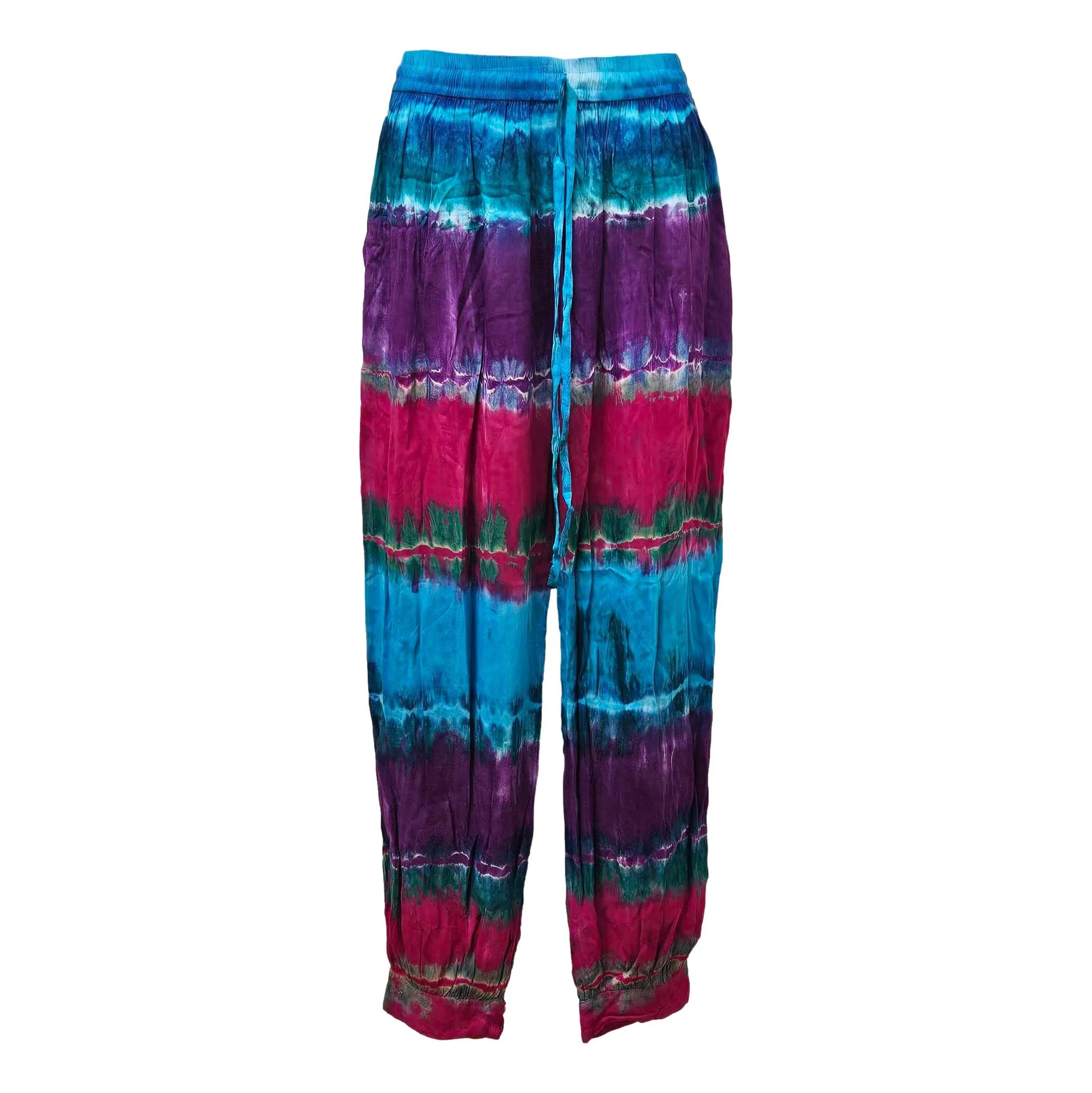 Tie dye trousers.