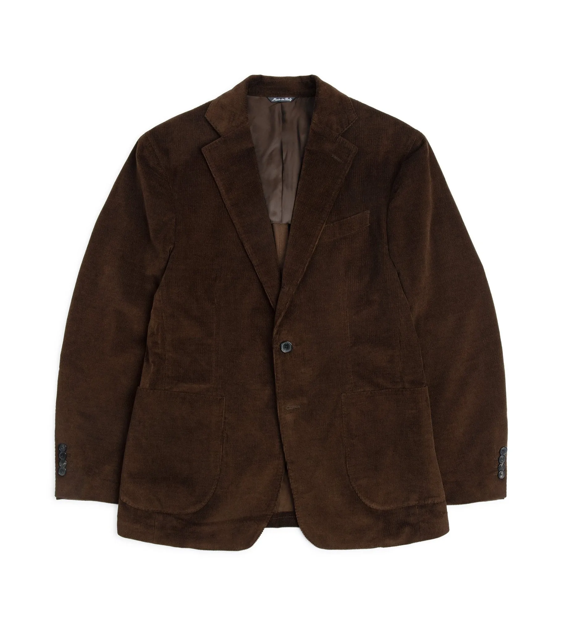 Trunk Wigmore Italian Cotton Jacket in Bitter Chocolate