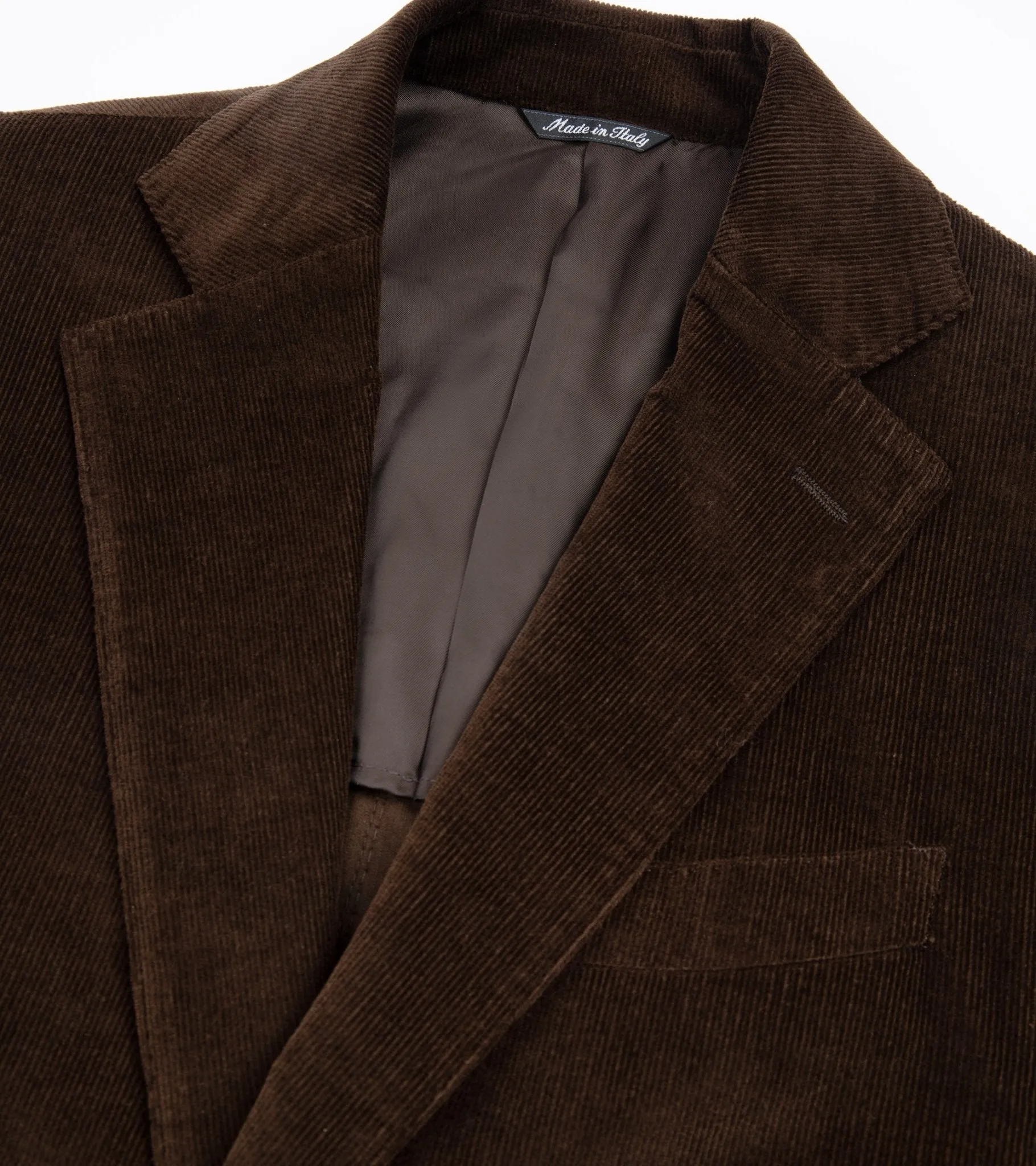 Trunk Wigmore Italian Cotton Jacket in Bitter Chocolate