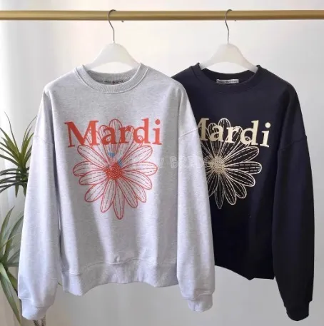 Unisex Long Sleeve Logo Hoodies & Sweatshirts by Mardi Mercredi