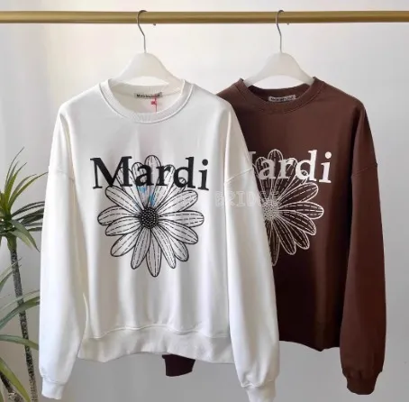 Unisex Long Sleeve Logo Hoodies & Sweatshirts by Mardi Mercredi