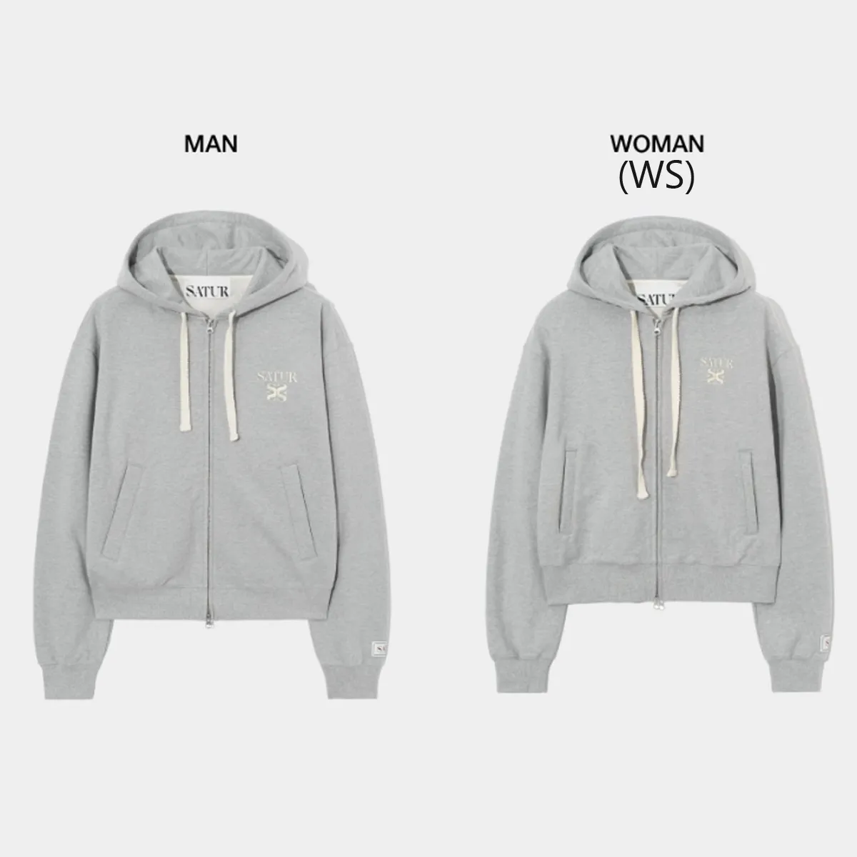 Unisex Plain Cotton Logo Hoodies & Sweatshirts | SATUR | Street Style