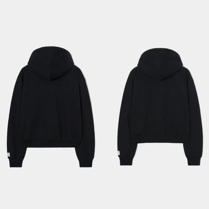 Unisex Plain Cotton Logo Hoodies & Sweatshirts | SATUR | Street Style