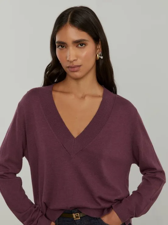 V-neck sweater