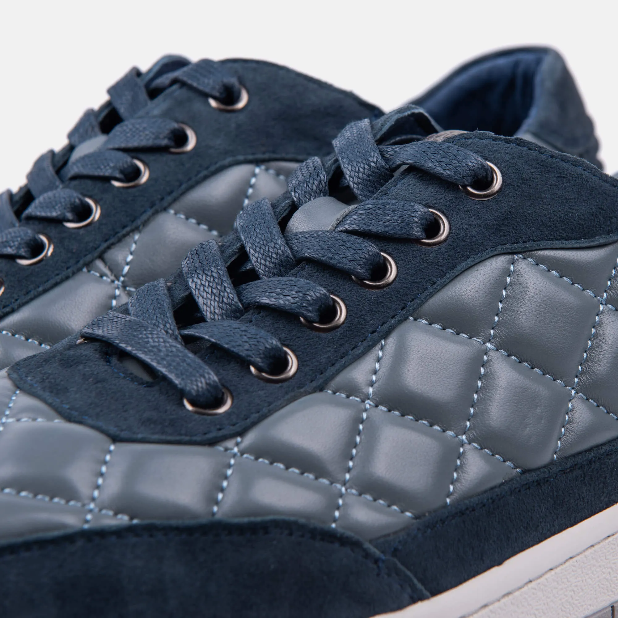 Varro Leather Sneakers - Navy Color