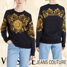 Versace Jeans - Unisex Street Style Long Sleeve Cotton Logo