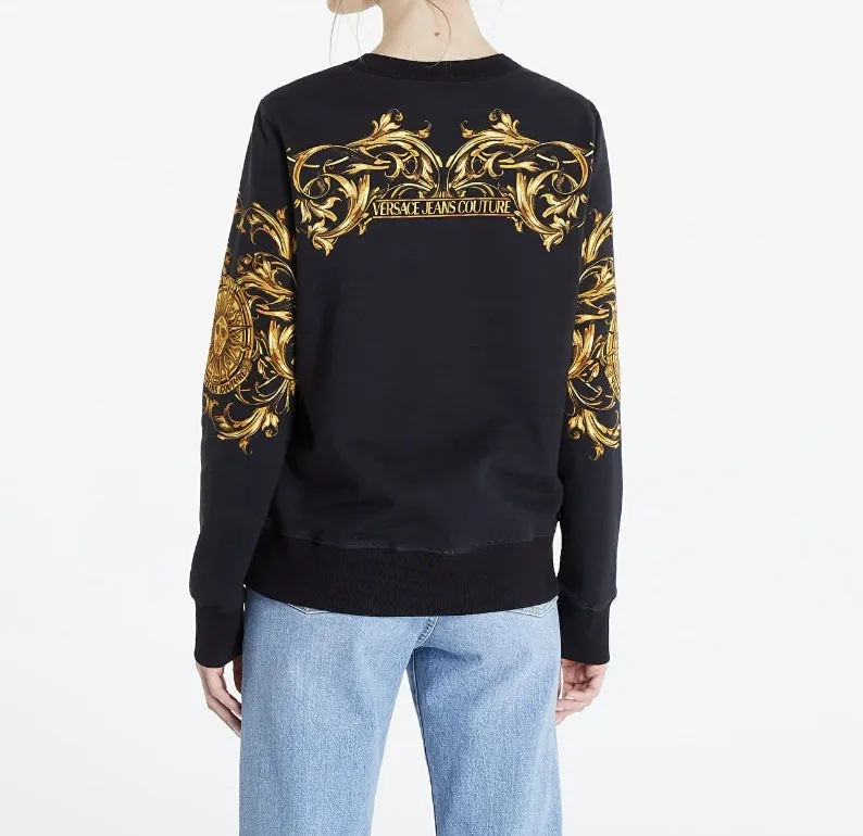 Versace Jeans - Unisex Street Style Long Sleeve Cotton Logo