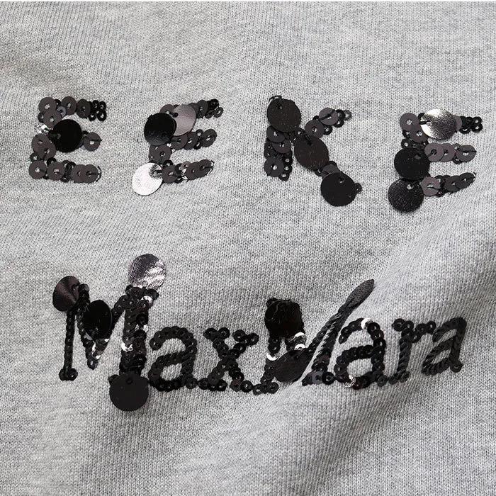 Weekend Max Mara crew neck long sleeves cotton oversized logo