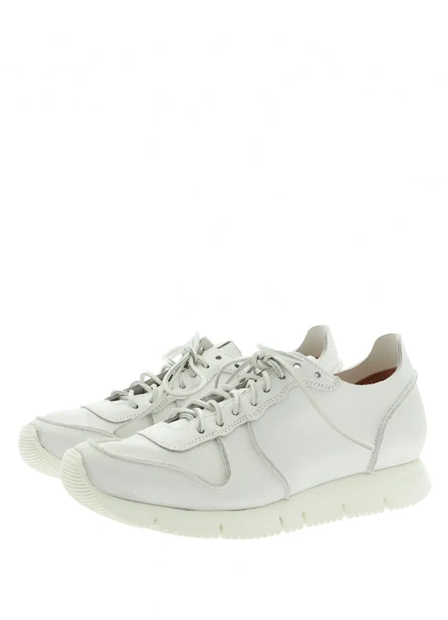 White Bianchetto Leather Carrera Sneakers B5910BIAN-UG