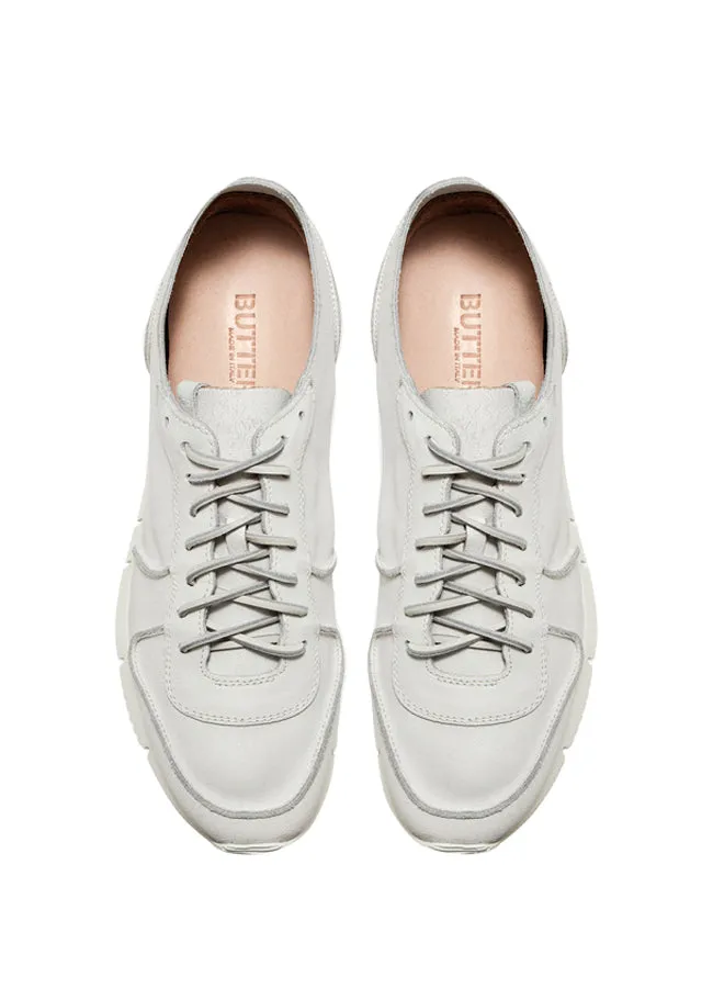 White Bianchetto Leather Carrera Sneakers B5910BIAN-UG