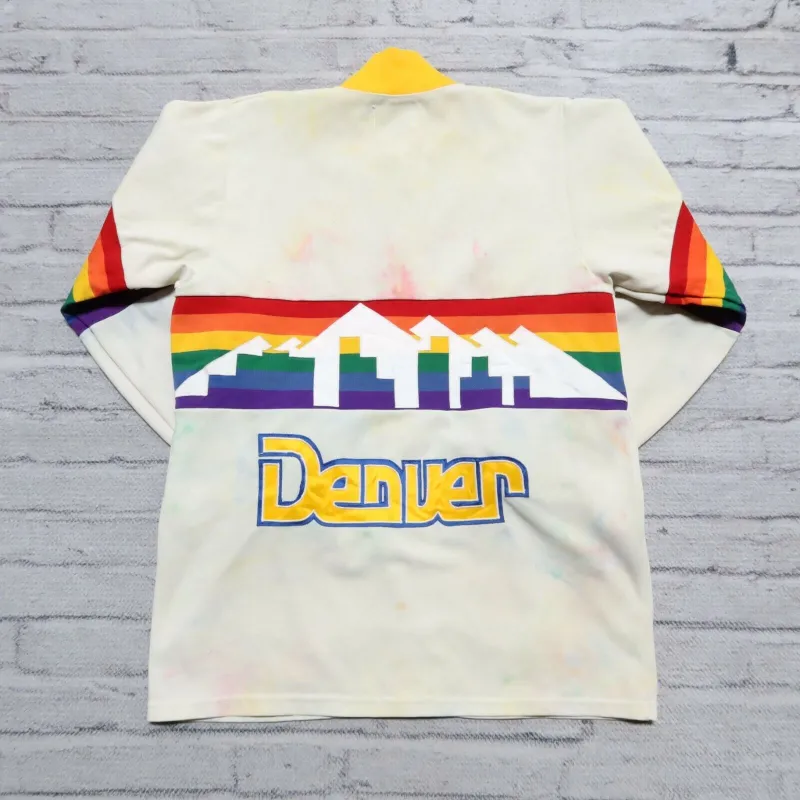 White Denver Nuggets Jacket - William Jacket