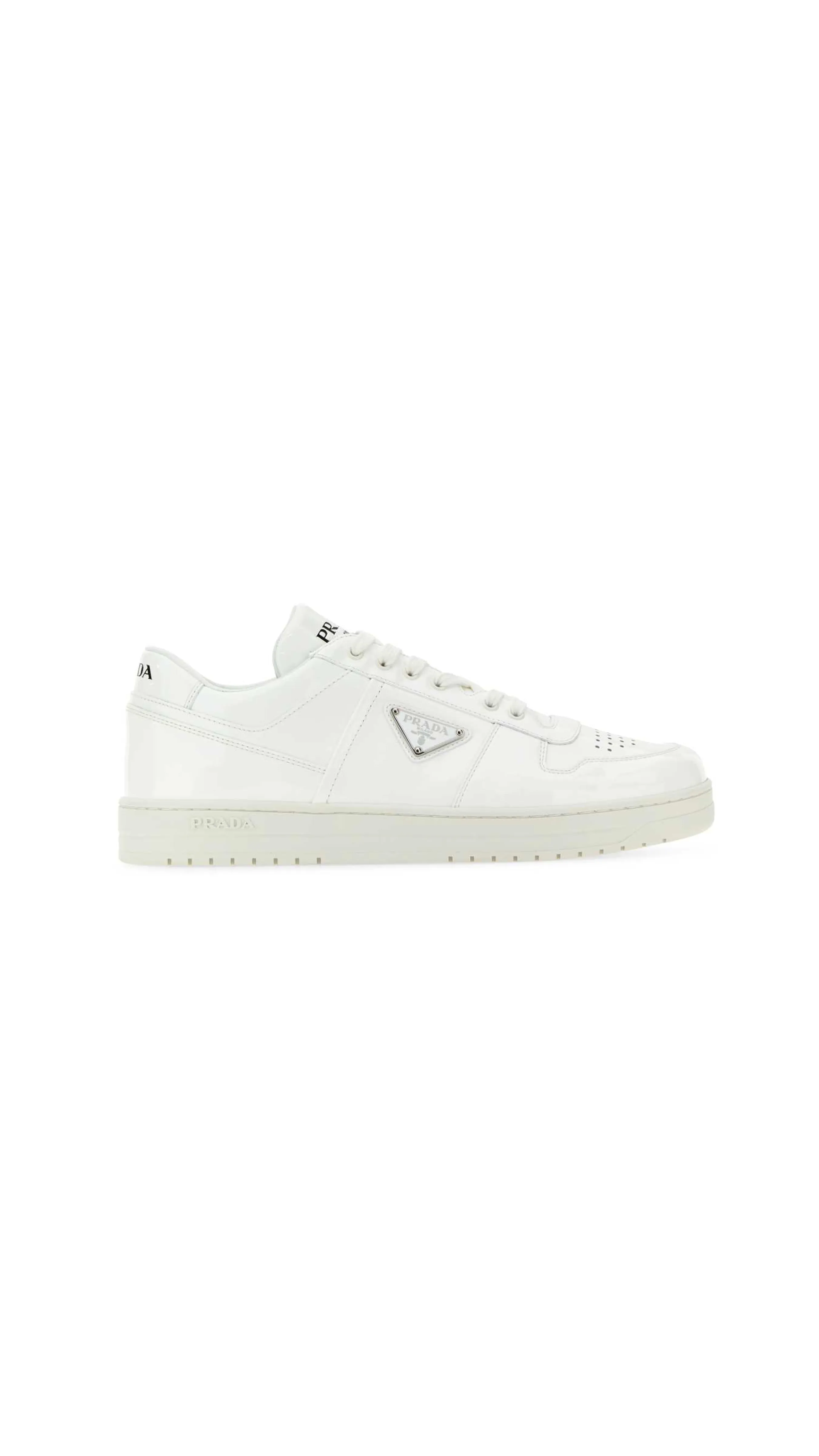 White Downtown Logo Sneakers