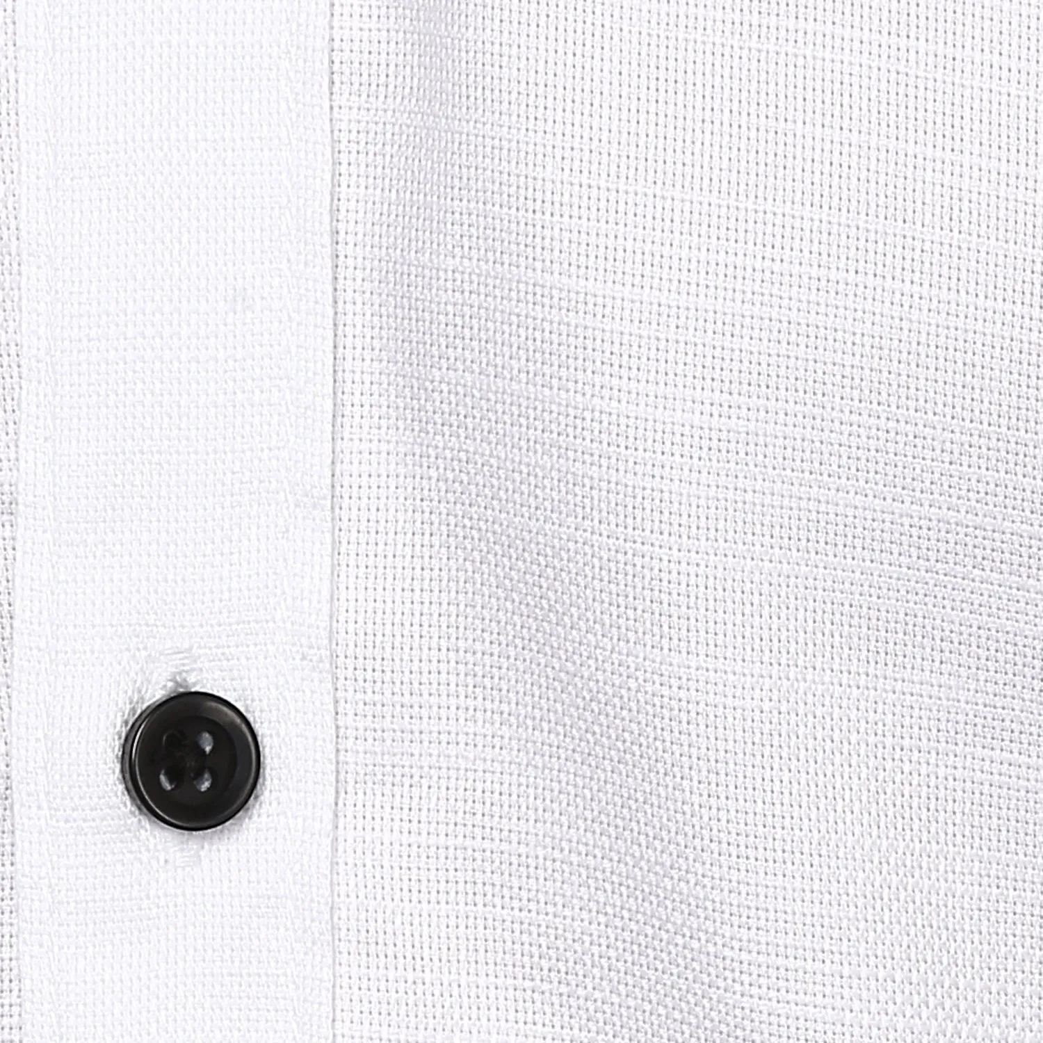 White Pleated Cuff Shirt for Men