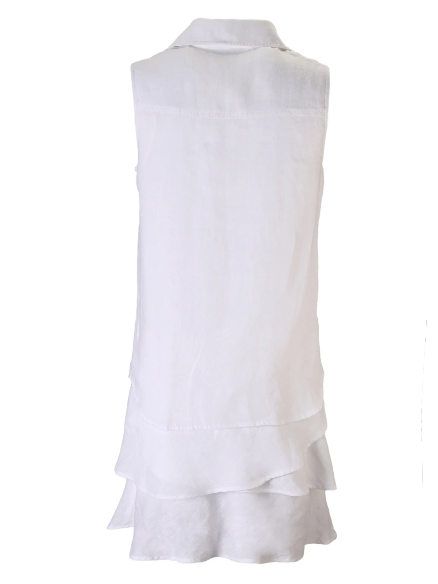 White Shirt Dress - Washed Linen - Jasmine