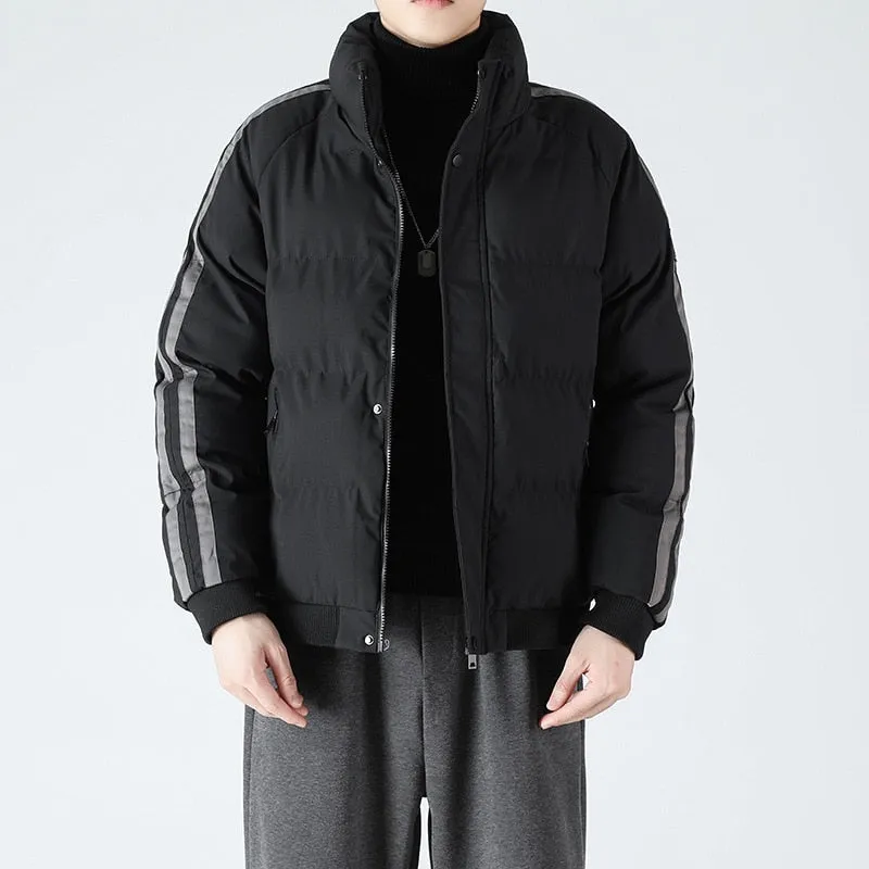 Winter Men's Thicken Warm Cotton-padded Outerwear Jacket