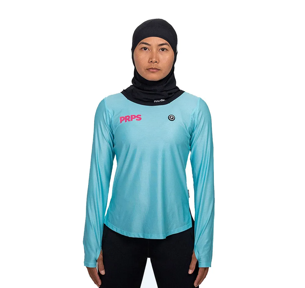 Women Running Shirt Arctic Blue