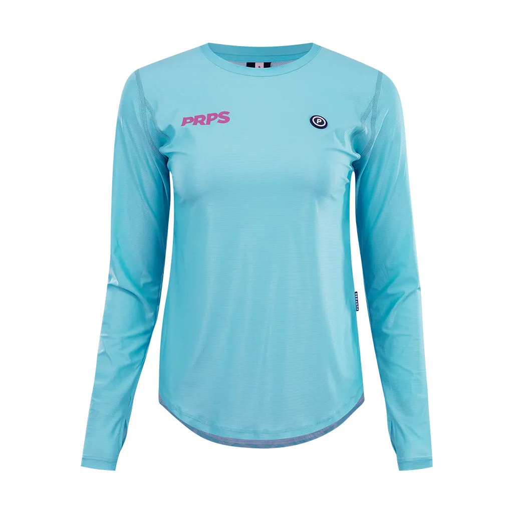 Women Running Shirt Arctic Blue