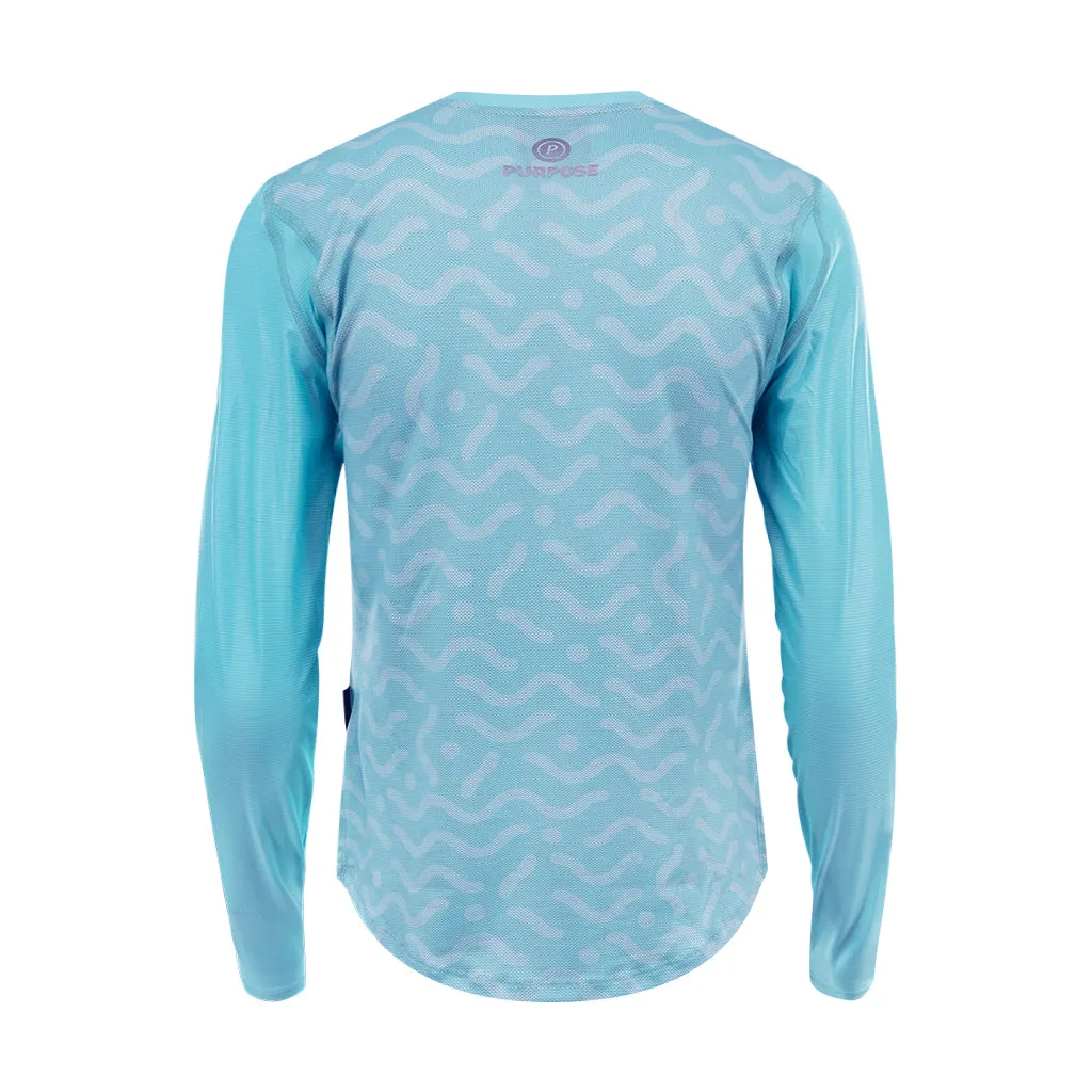 Women Running Shirt Arctic Blue