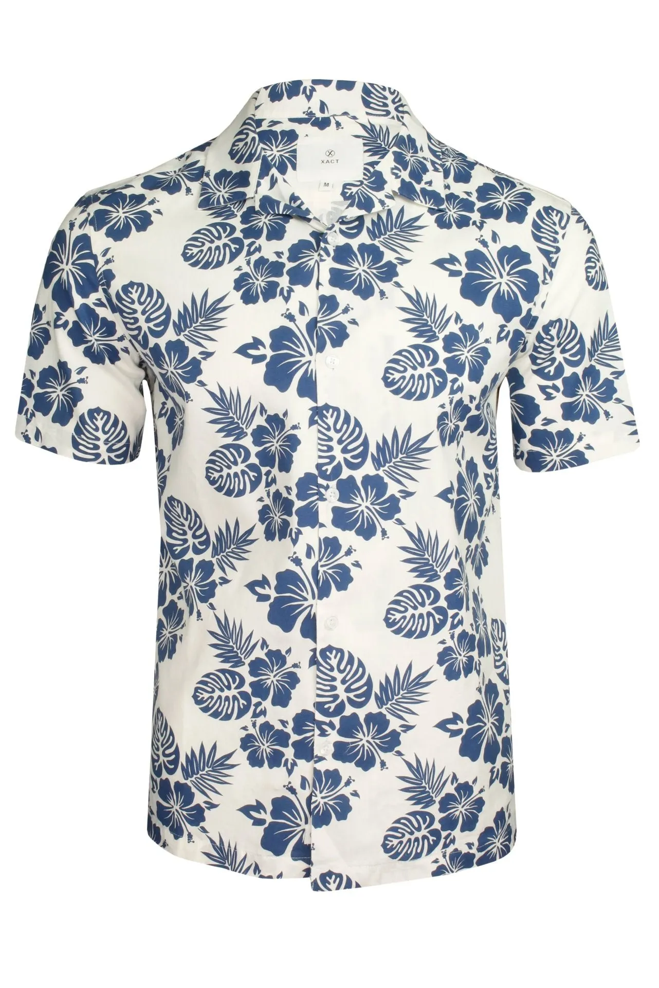 Xact Cuban Collar Hawaiian Shirt - Short Sleeve | Men's Fashion