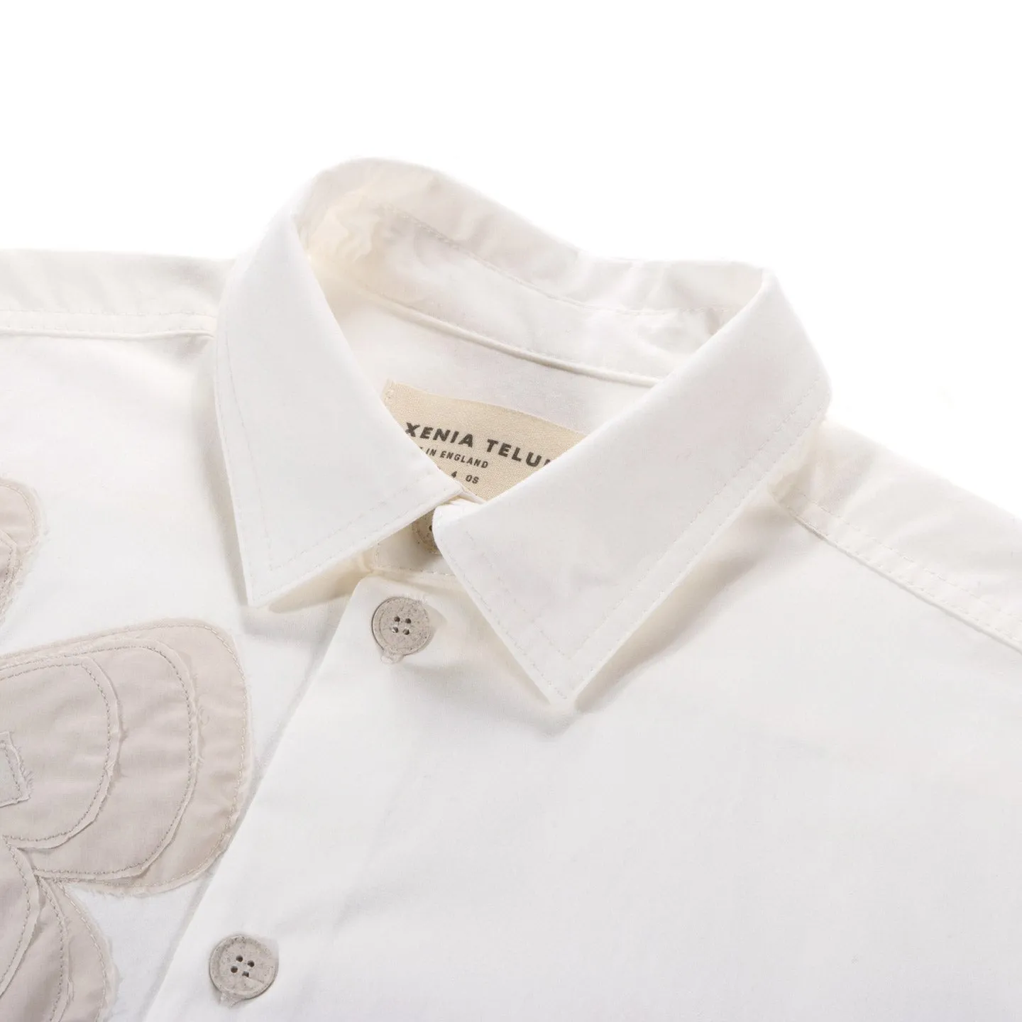 Xenia Telunts white plant shirt - Buy now