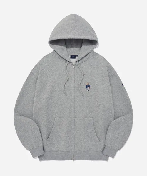 Yale University Embroidery Dan Hoodie - Zip Up