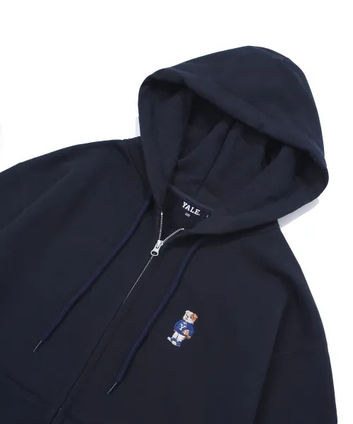 Yale University Embroidery Dan Hoodie - Zip Up