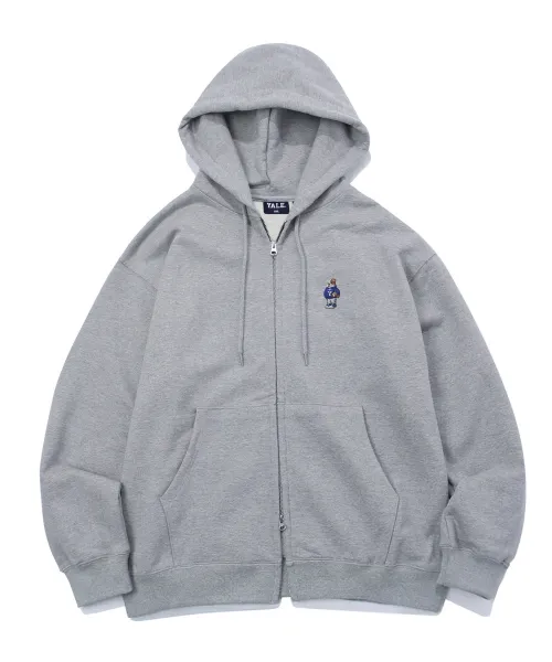 Yale University Embroidery Dan Hoodie - Zip Up