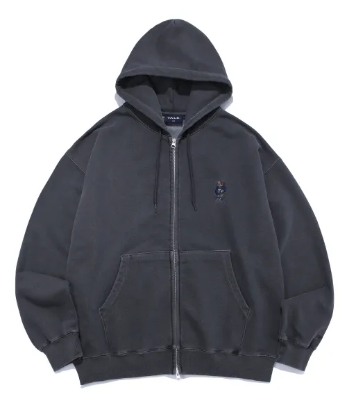 Yale University Embroidery Dan Hoodie - Zip Up