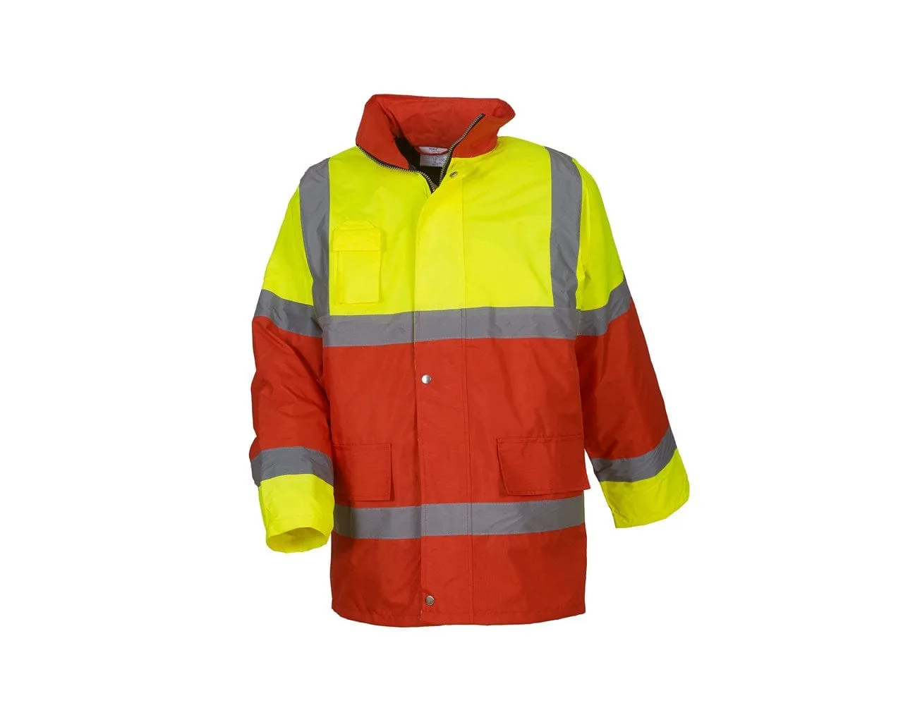 Yoko Hi-Vis Jacket Yellow Red Large